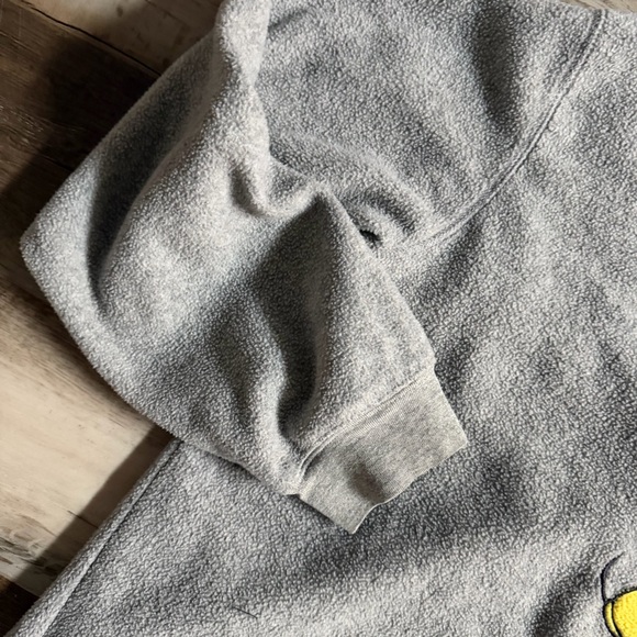 Disney Vintage Mickey Mouse Gray Crewneck Fleece Sweatshirt - Picture 8 of 9